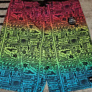 NWT:  BOY'S HURLEY SWIM SHORTS, SIZE 18/29